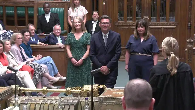 An rantsar da Andy Burnham a Majalisar Dokokin Birtaniya