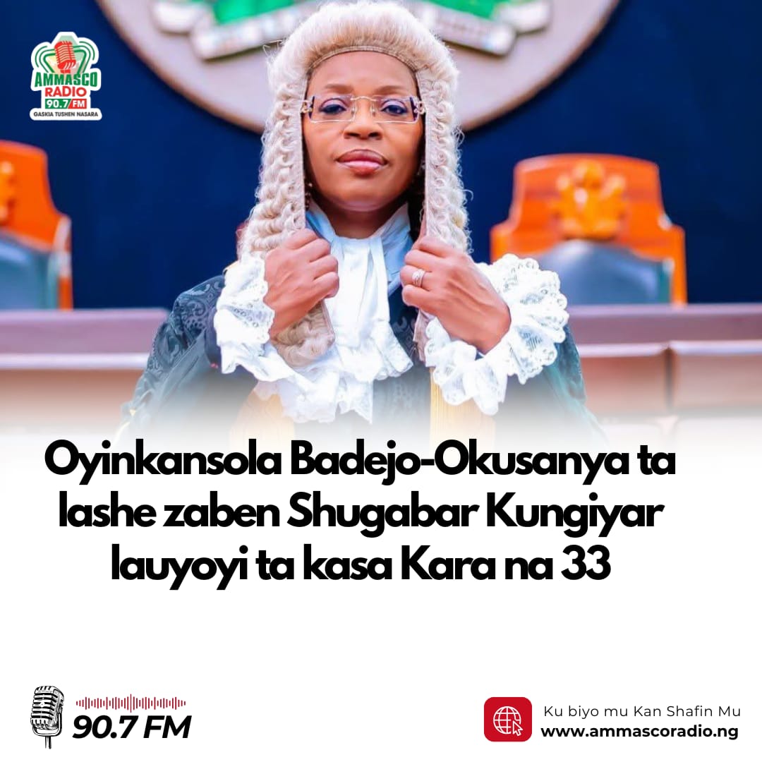 Oyinkansola Badejo-Okusanya ta lashe zaben Shugabar Kungiyar lauyoyi ta kasa Kara na 33